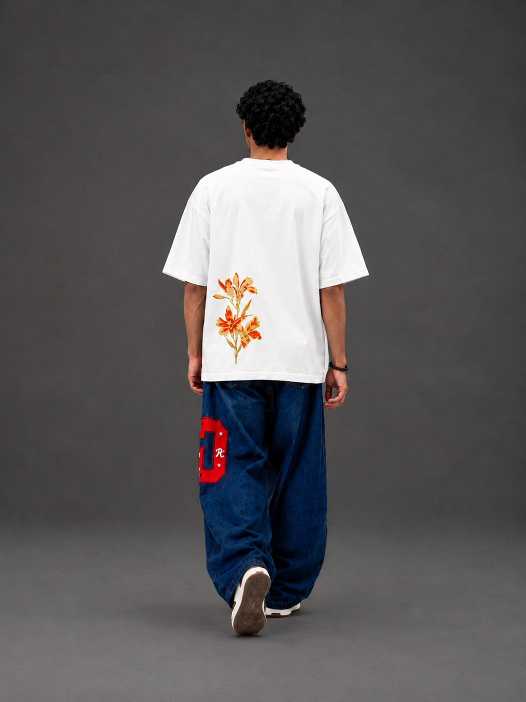 Saffron Flow Tee - White