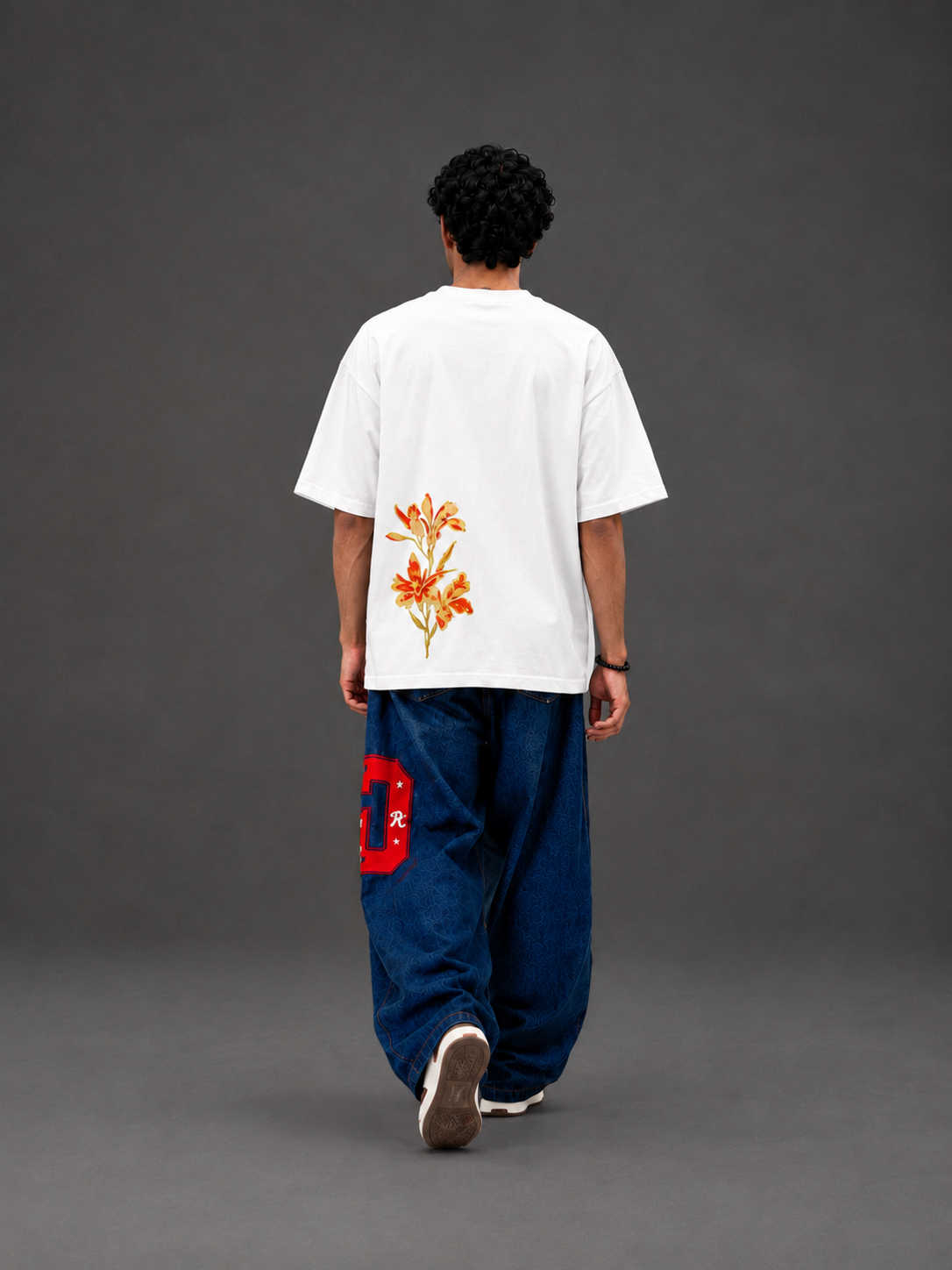Saffron Flow Tee - White
