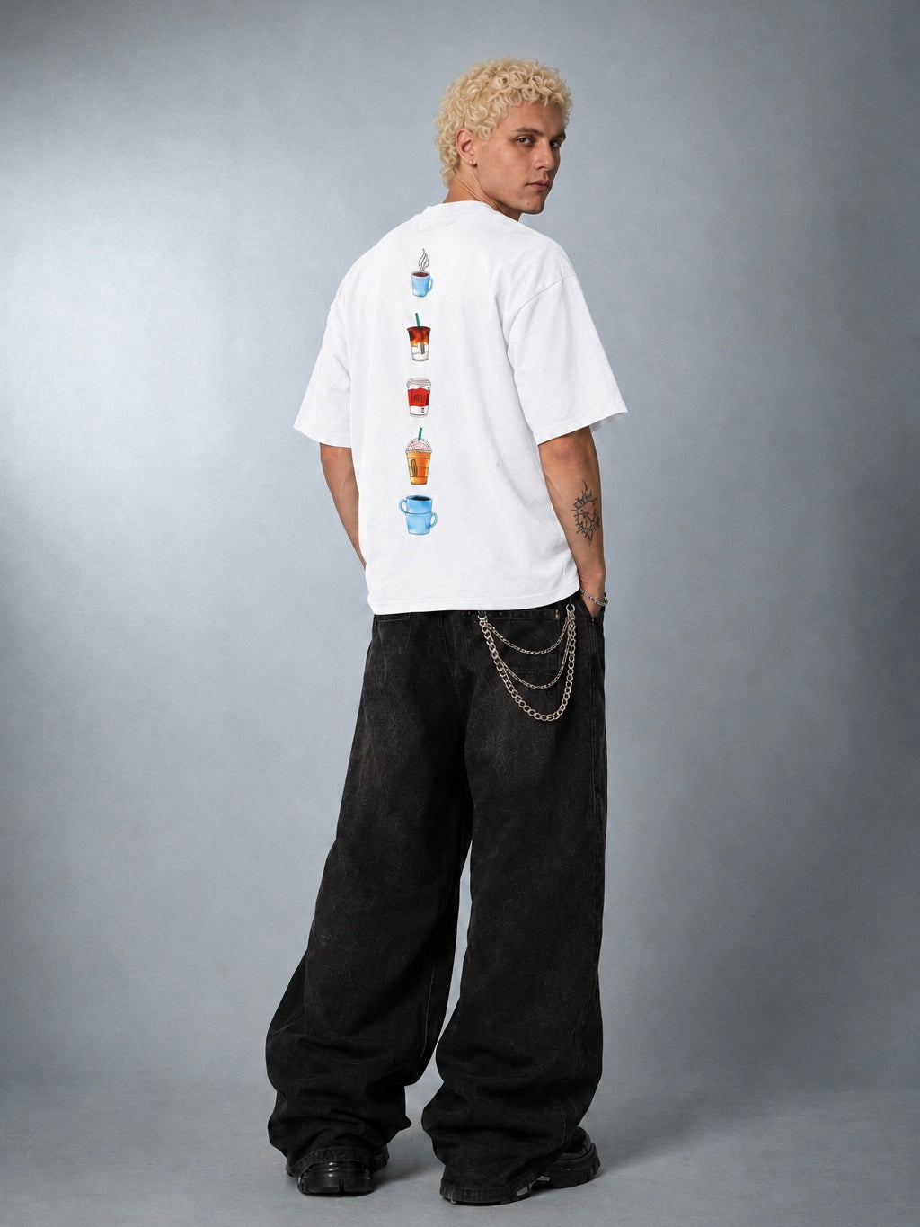 Brew Stack Tee - White