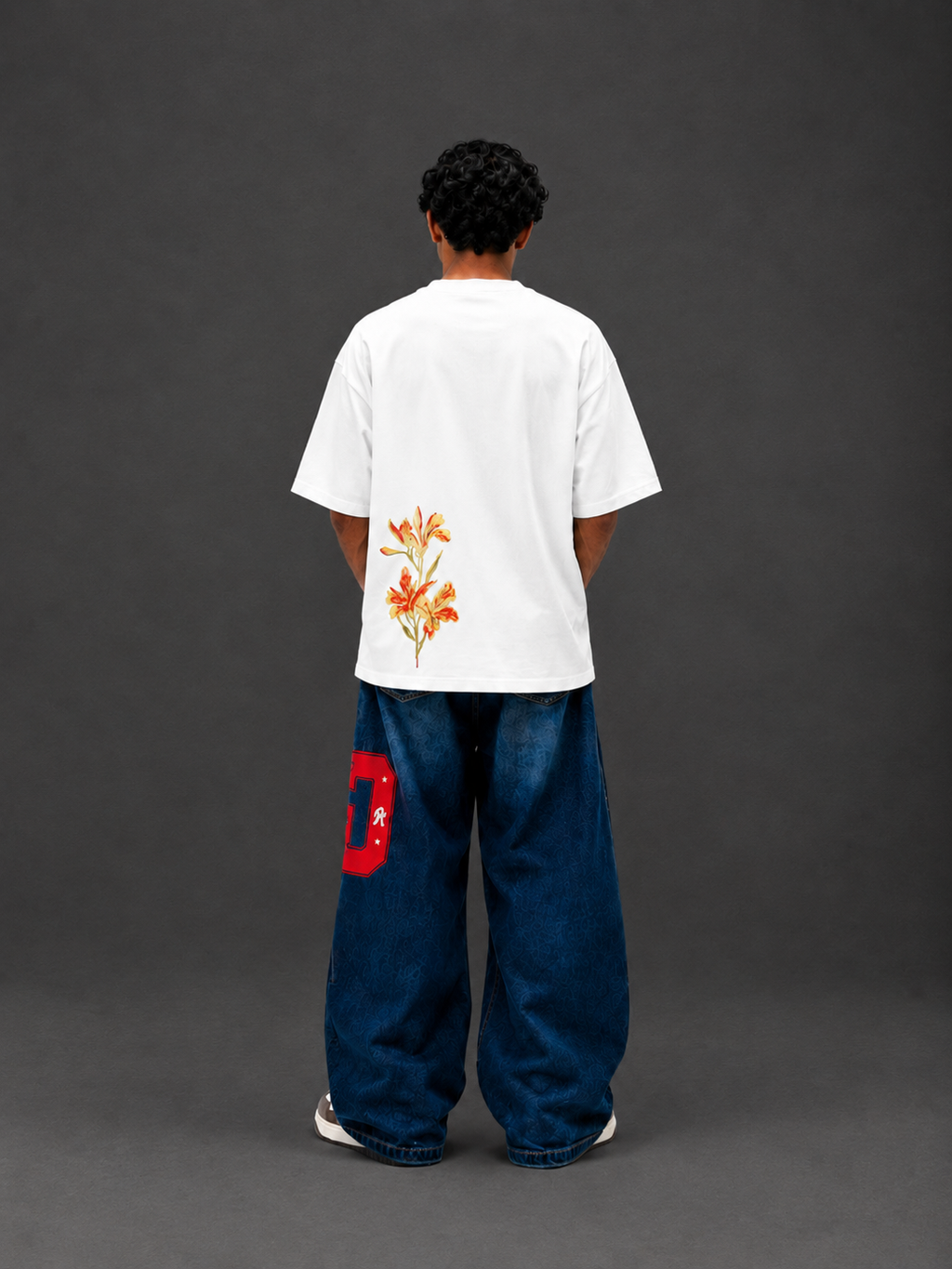 Saffron Flow Tee - White