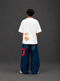 Saffron Flow Tee - White