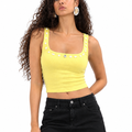 Daisy Bloom Button Tank
