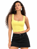 Daisy Bloom Button Tank