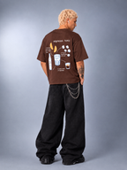 Caffein - Mix Tee (Brown)
