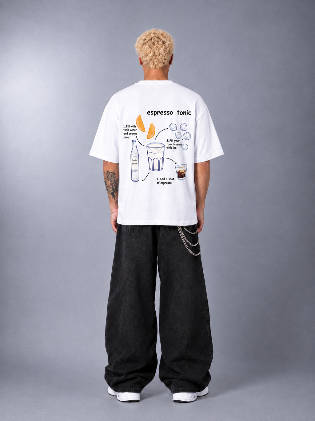 Caffein - Mix Tee (White)