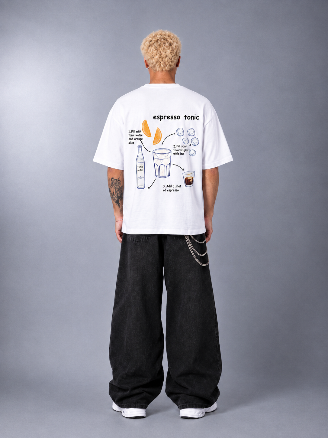 Caffein - Mix Tee (White)