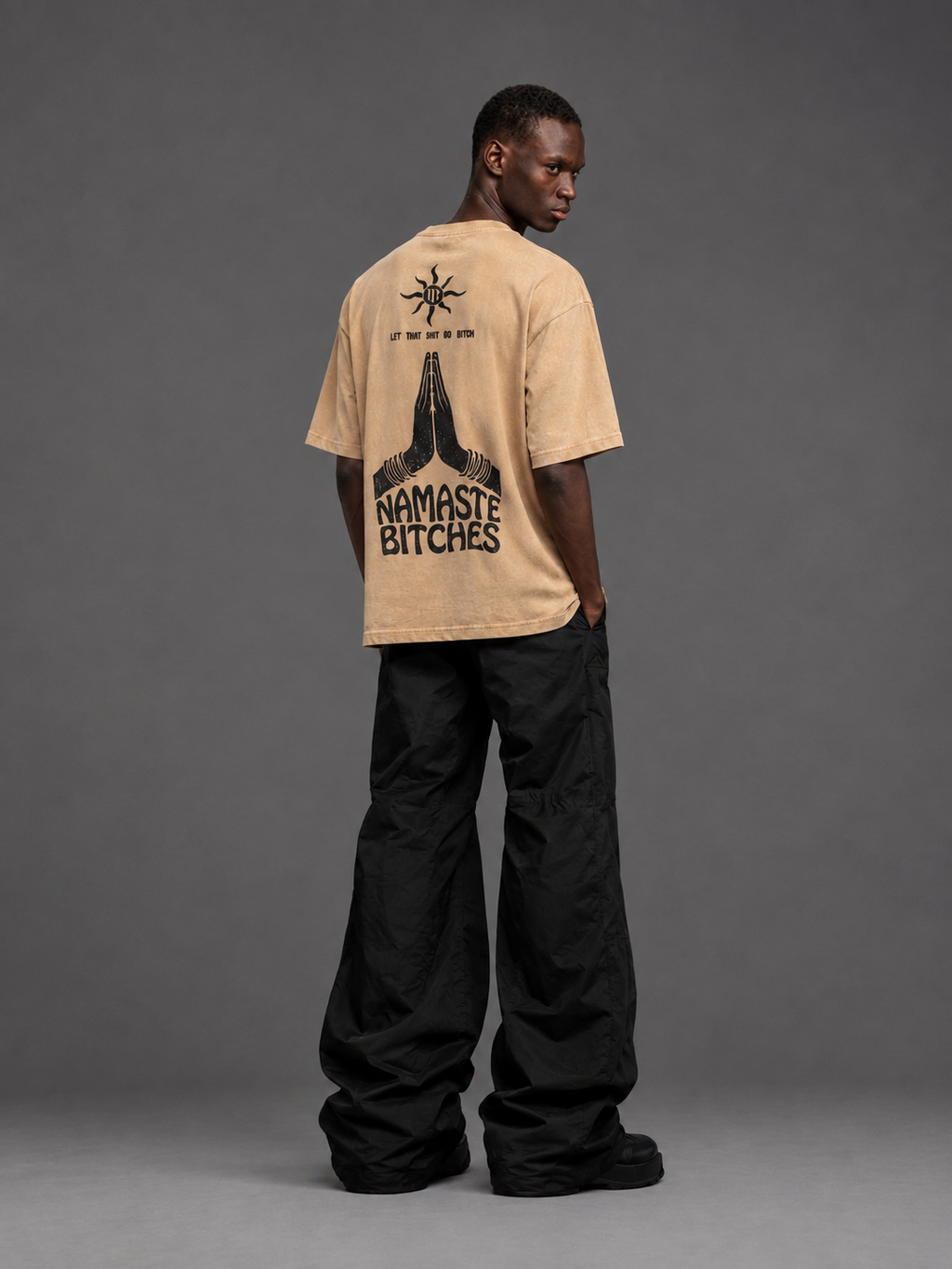 Pray And Slay Tee - Beige
