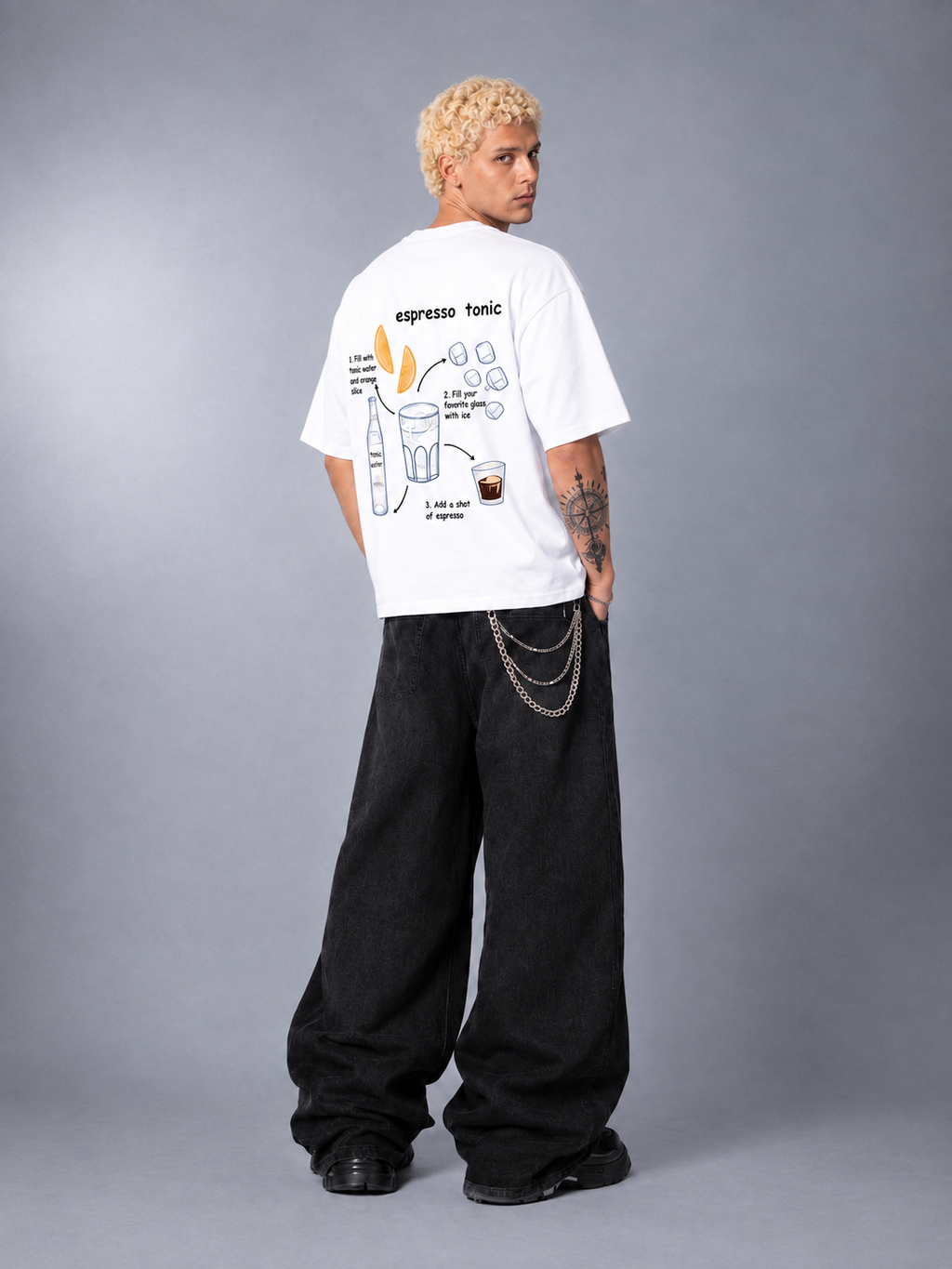 Caffein - Mix Tee (White)