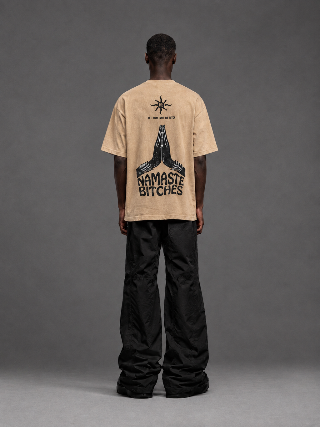 Pray And Slay Tee - Beige