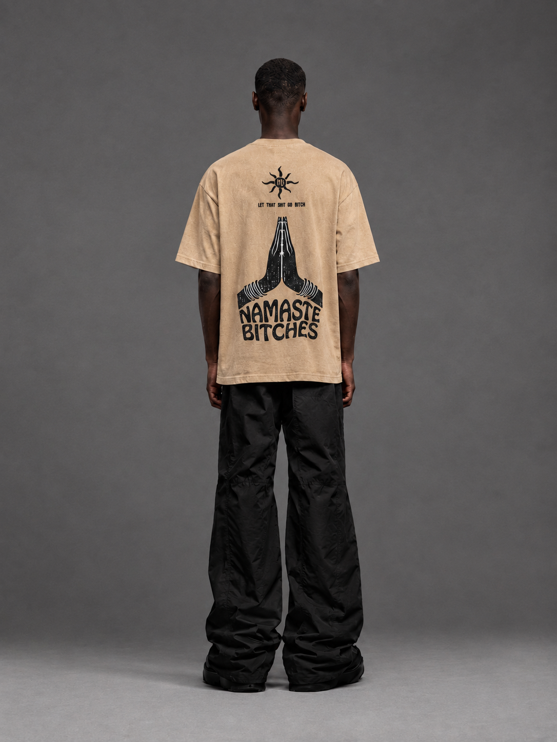 Pray And Slay Tee - Beige