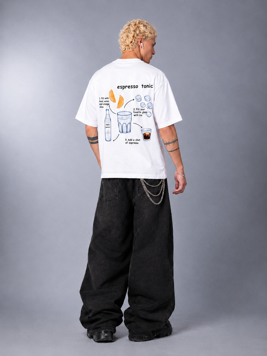 Caffein - Mix Tee (White)